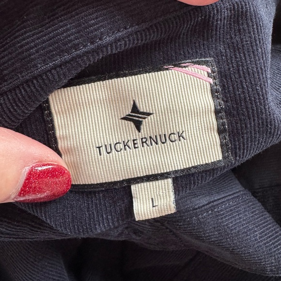 NWOT Tuckernuck Corduroy Bryne Button Down Size Large Navy Classic Cotton Shirt - Picture 8 of 12